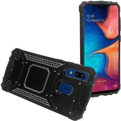 GSA Screw Metal Jacket Case for Samsung A20/A50 - Black