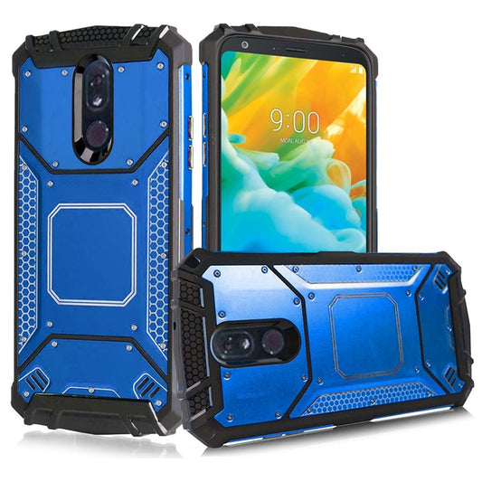 GSA Screw Metal Jacket Hybrid Case For LG Stylo 5 - Blue/Black
