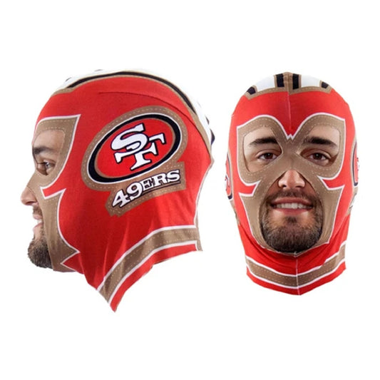 LE NFL San Francisco 49ers Super Fan Face Mask Adult Unisex One Size Fit All