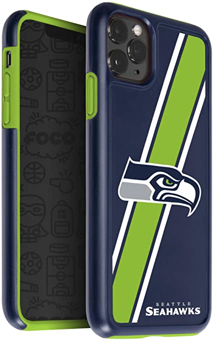 FOCO NFL Seattle Seahawks Hybrid Impact Case for iPhone 11 Pro, X & XS (5.8")