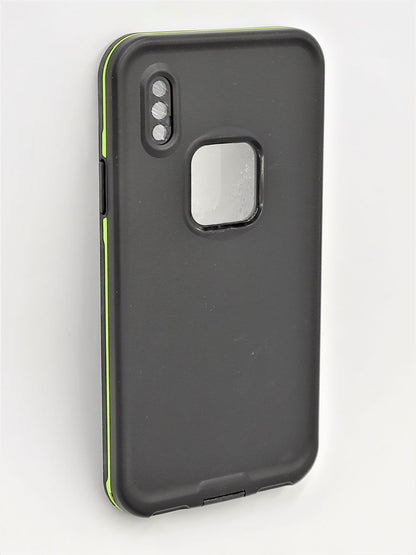 GSA Military Grade Water Proof 6 Feet Case For iPhone X & XS (5.8") - Black/Green