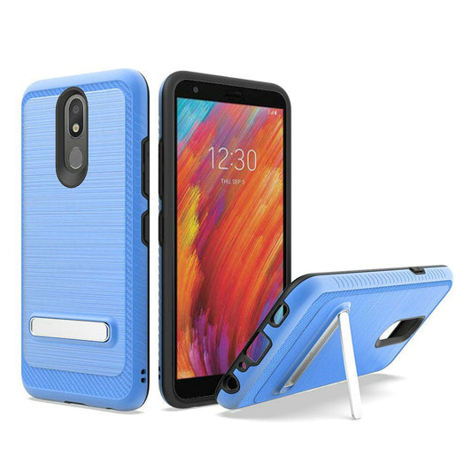 GSA Slim Brushed Case w/Kickstand for LG Aristo 4 Plus,Journey LTE - Blue