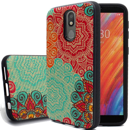 GSA Textured Embossed Lines Mandala Design Case For LG Aristo 4 Plus
