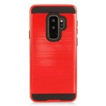 GSA Brushed Hybrid Case for Samsung Galaxy S9 Plus - Red/Black
