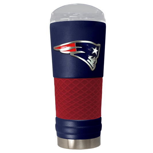 GA NFL New England Patriots 24 OZ Grip Powder-Coated Draft Beverage Tumbler