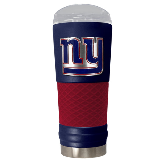 GA NFL Licensed New York Giants 24 oz Powder-Coated Draft Beverage Tumbler with Grip