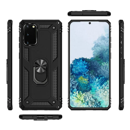 GSA Slim Shockproof Case w/Ring Stand for Samsung Galaxy S20 (6.2") Black