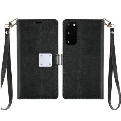 GSA Leather Flip Wallet Case for Samsung Galaxy S20 (6.2") Black