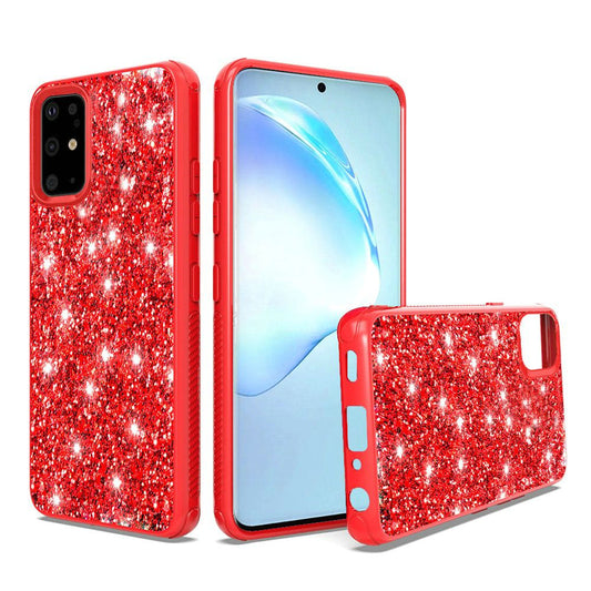 GSA Slim Glitter Bling Case for Samsung Galaxy S20 Plus - Red