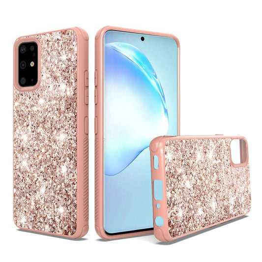 GSA Slim Glitter Bling Case for Samsung Galaxy S20 Plus - Rose Gold