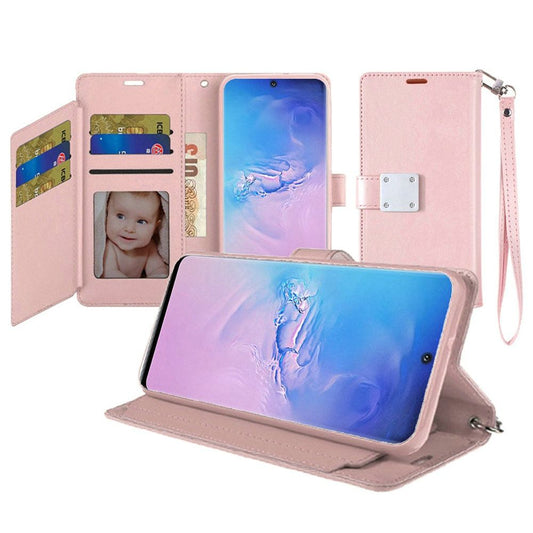 GSA Luxury Flip Wallet Case for Samsung Galaxy S20 Ultra - Rose Gold