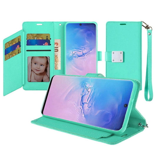 GSA Luxury Flip Wallet Case for Samsung Galaxy S20 Ultra (6.9") - Teal
