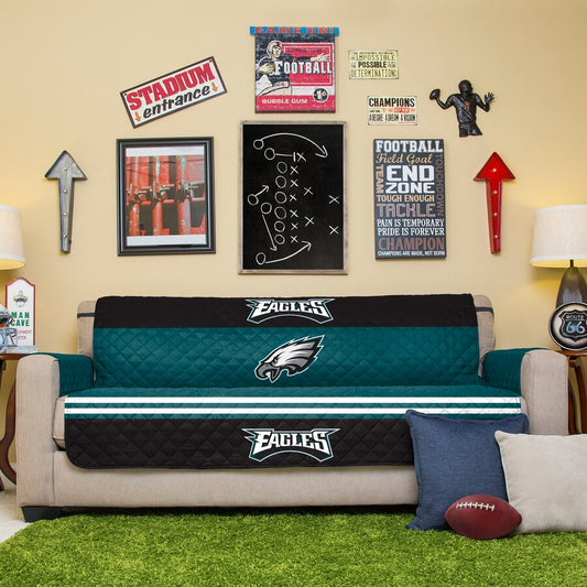 Pegasus Home Fashions NFL Philadelphia Eagles Sofa Protector Cover