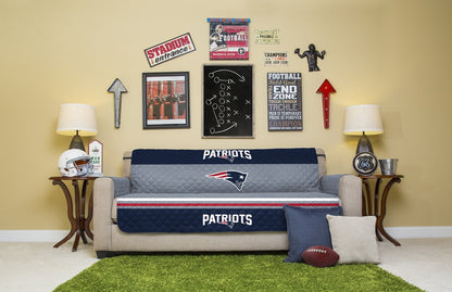 Pegasus Home Fashions NFL New England Patriots Sofa Protector Cover