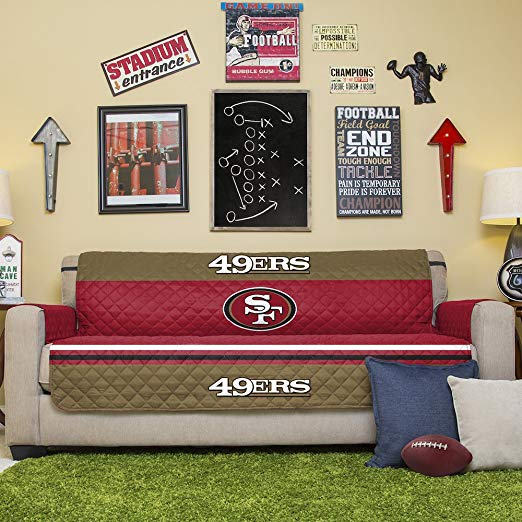 Pegasus Sports NFL Licensed San Francisco 49ers Reversible Couch Protector