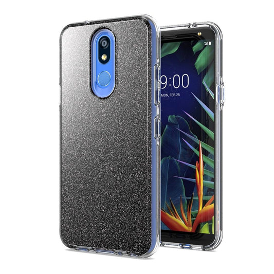 GSA Slim Flexible Glitter Candy Case for LG K40, Harmony 3 Black