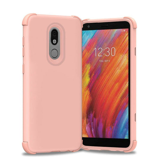 GSA Rubber Hybrid Case for LG Aristo 4 Plus/Escape +/K30 2019 - Rose Gold/Pink