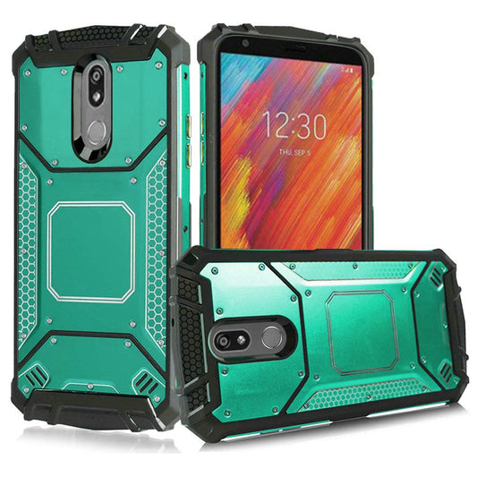 GSA Screw Metal Jacket Case For LG Aristo 4 Plus/LG Escape+/K30 2019 Teal/Black