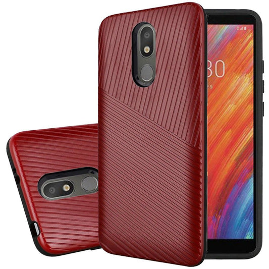 GSA Textured  Case For LG Aristo 4 Plus/LG Escape+/Tribute Royal/Journey LTE/K30 2019 Red