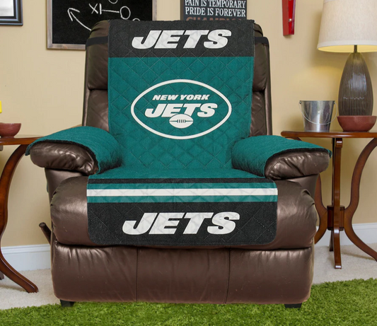 P.S. NFL New York Jets Recliner Waterproof Furniture Protectors with Pockets