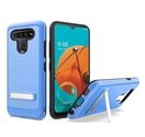 GSA Brushed Hybrid Case w/Kickstand for LG K51 - Blue