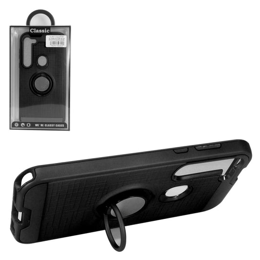 GSA Brushed Case w/Ring for Motorola Moto G Stylus 2020 XT2043 - Black