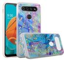 GSA Gold Flake Marble Candy Case for LG K51 - Colorful Galaxy