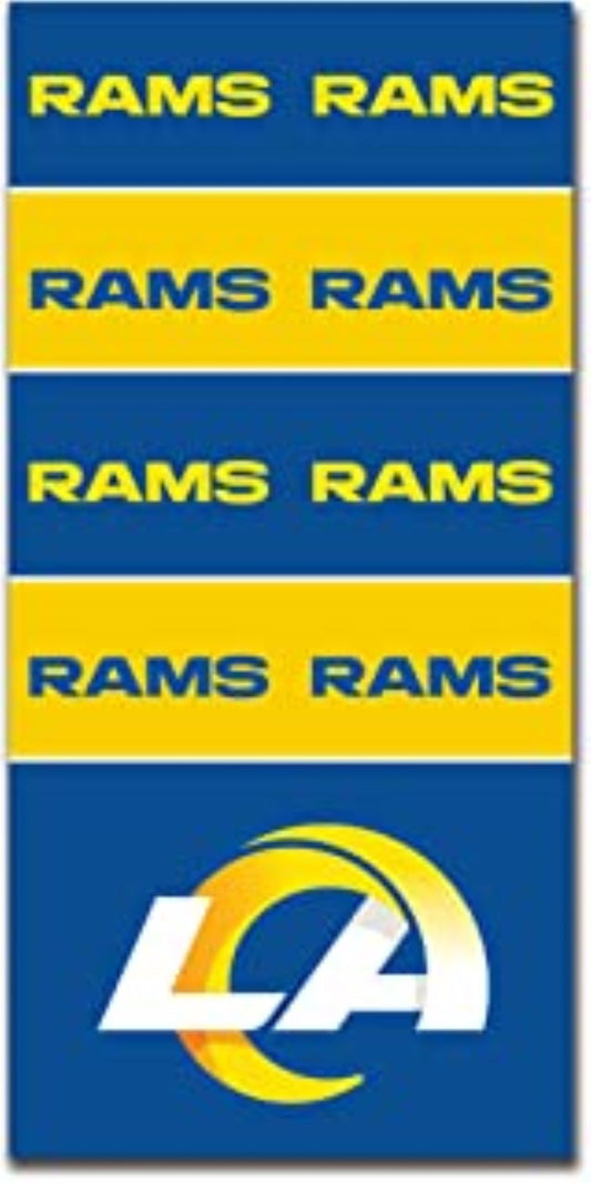 Little Earth NFL Los Angeles Rams Superdana Bandana Neck Gaiter 10"x19"