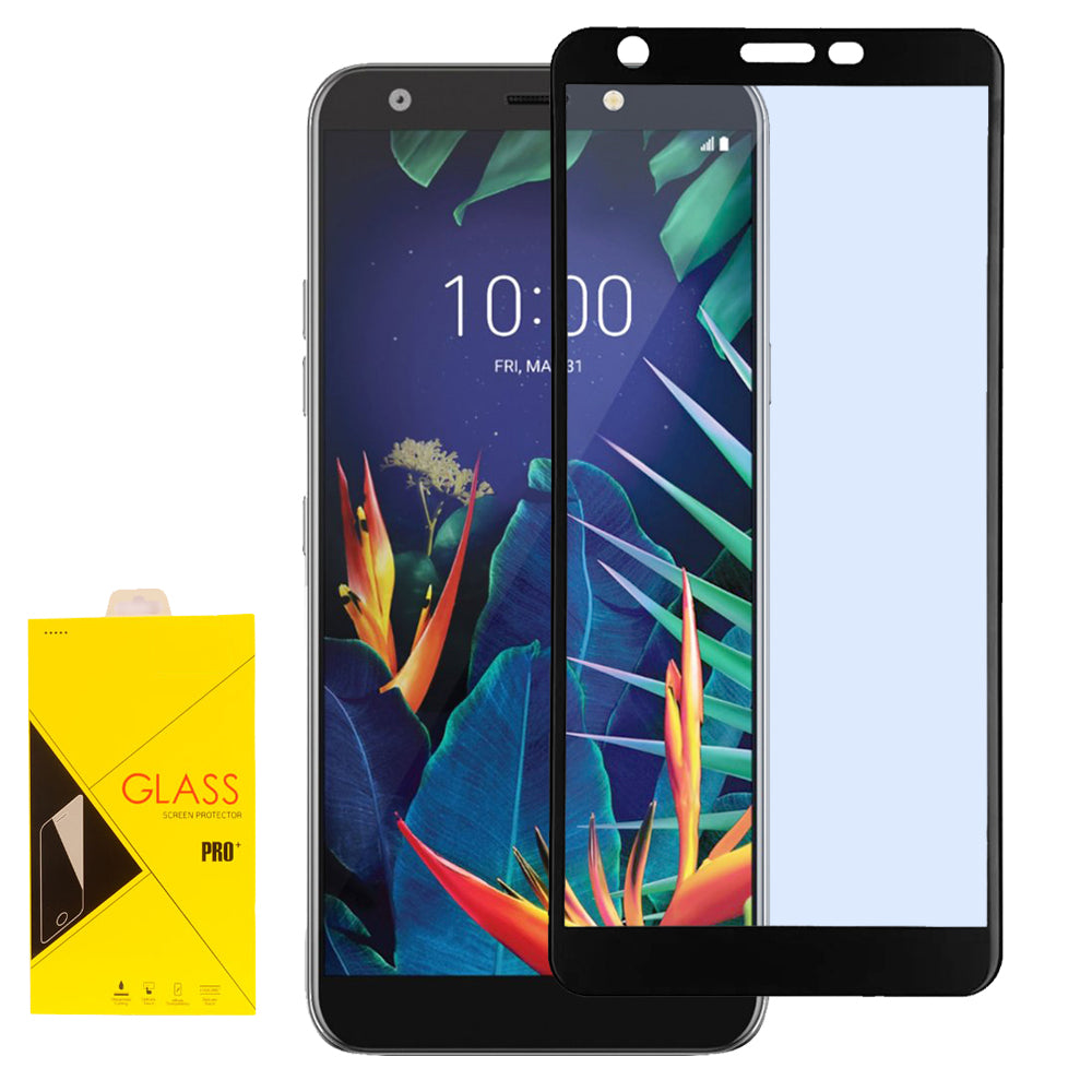 GSA Full Glue Tempered Glass For LG Aristo 4 Plus, Escape +, Black Border QTY-2