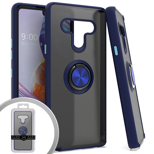 GSA Premium Matte Case with Ring Stand for LG Stylo 6 - Blue Teal
