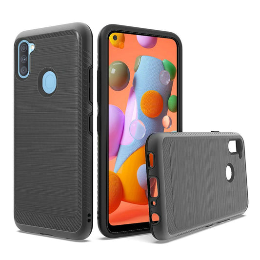 GSA Brushd Case w/Edge Design for Samsung Galaxy A11 - Black