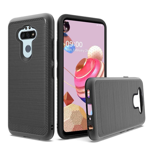 GSA Slim Brushed Case w/Edge Design for LG Aristo 5 - Black