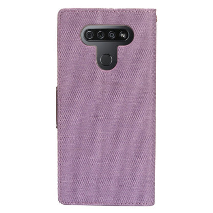 GSA Denim Flip Wallet Case for LG K51 - Purple/Blue