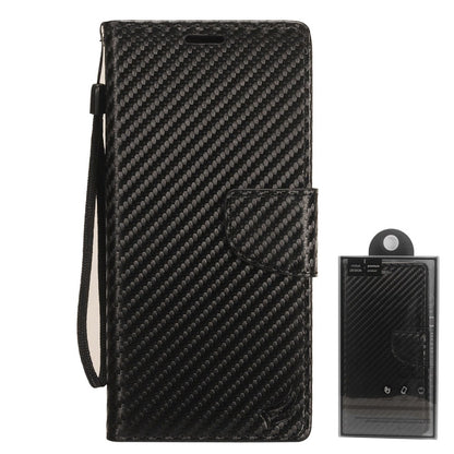 GSA Carbon Fiber Flip Wallet for LG K51 - Black