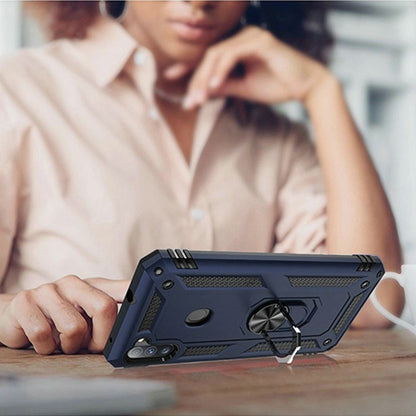 GSA Slim Magnetic Ring Stand Case For Samsung Galaxy A11 Blue