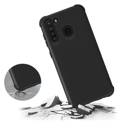 GSA Tough Shockproof Hybrid Case for Samsung Galaxy A21 - Black
