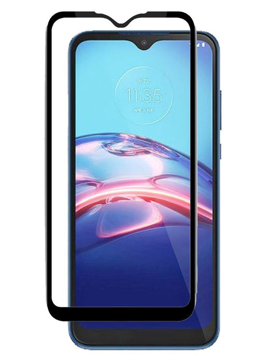 GSA Black Edged Tempered Glass for Motorola Moto E 2020 Clear Black