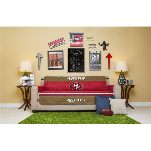 Pegasus Home Fashions NFL San Francisco 49ers Sofa Protector