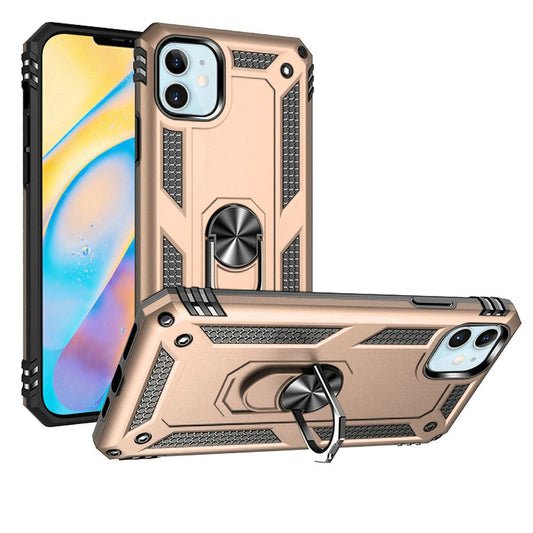 GSA Hybrid Magnetic Ring Kickstand for iPhone 12 Mini (5.4") Gold/Black