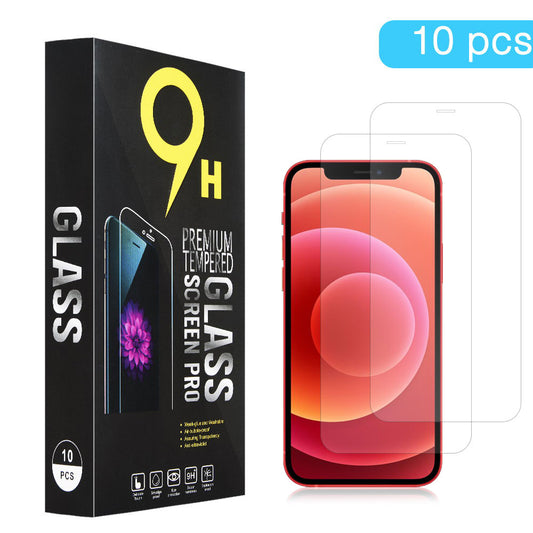 GSA Tempered Glass Box Of 10 For iPhone 12, 12 Pro (6.1") - Clear