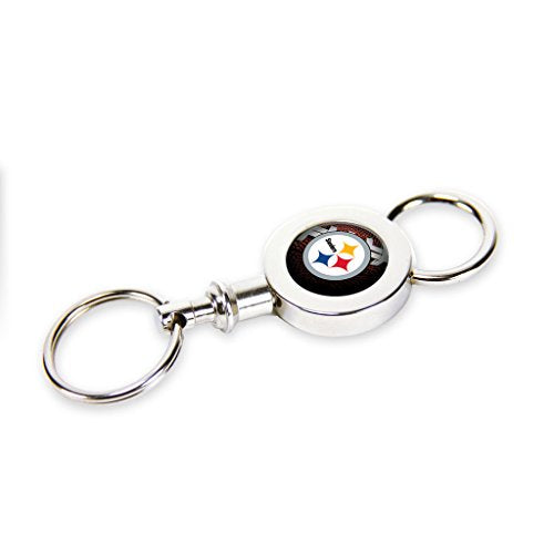 Rico NFL Officially Licensed Pittsburgh Steelers Quick Release Valet Keychain