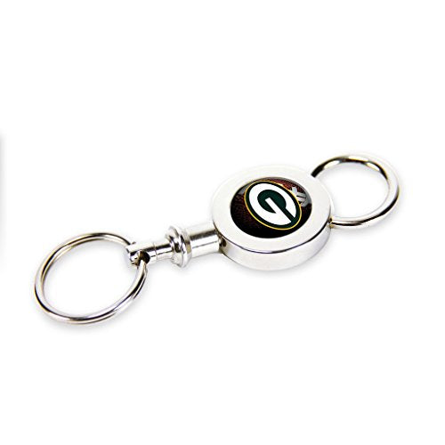 Rico NFL Officially Licensed Green Bay Packers Quick Release Valet Keychain
