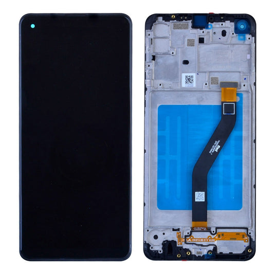 GSA LCD ASSY W/Frame For Samsung Galaxy A21 (2020) & A215 Black