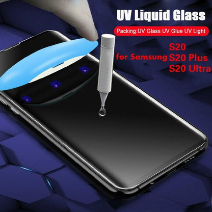 GSA Full Curved Tempered Glass For Samsung Galaxy S20 Plus 5G (UV Light & Glue)