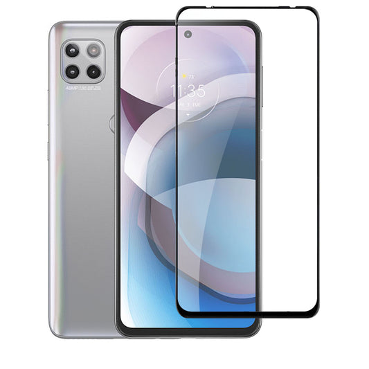 GSA Black Edged Tempered Glass For Motorola Moto One 5g Ace Black