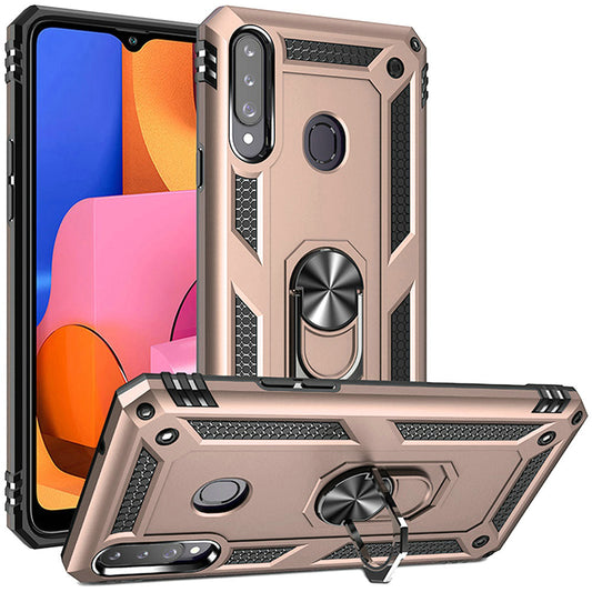 GSA Slim Armor Case Ring Stand for Samsung Galaxy A02s - Gold