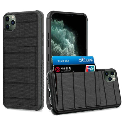 GSA Rugged Multi Card Holder Case for iPhone 11 Pro Max (6.5) - Black