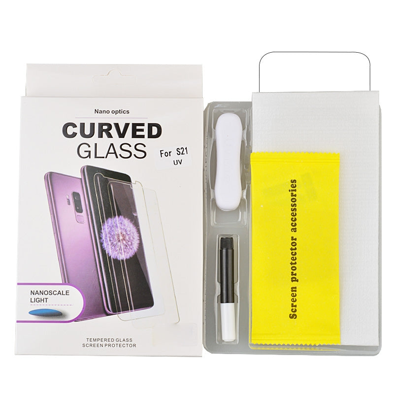 GSA Full Cover Tempered Glass for Samsung Galaxy S21 G991 (UV Light & UV Glue)