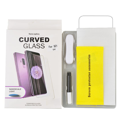 GSA Full Cover Tempered Glass for Samsung Galaxy S21 G991 (UV Light & UV Glue)