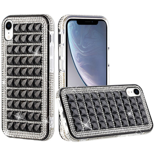 GSA Bling Diamond Shiny Crystal Case Cover For Apple iPhone XR (6.1") Black